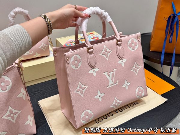 Louis new arrival pink Onthego tote bag