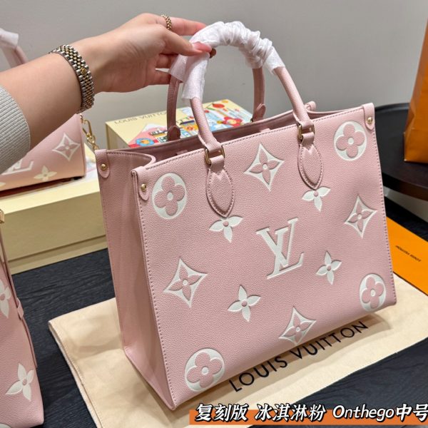 Louis new arrival pink Onthego tote bag