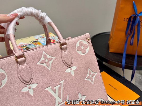 Louis new arrival pink Onthego tote bag
