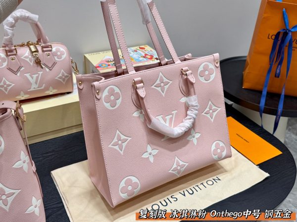 Louis new arrival pink Onthego tote bag