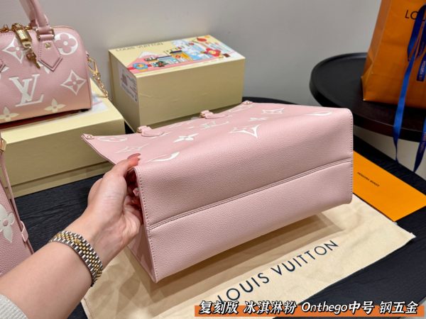 Louis new arrival pink Onthego tote bag