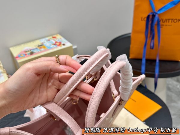 Louis new arrival pink Onthego tote bag