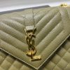 Y  Envelope Medium Bag In Mix Matelasse Grain  De Poudre Embossed Leather