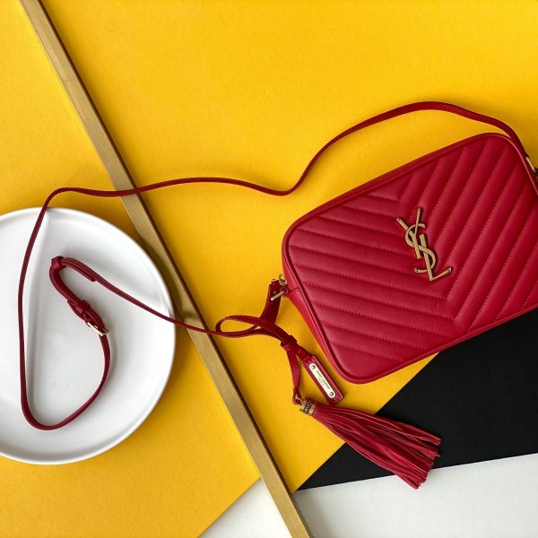 Y Lou Camera Bag In Quilted Leather