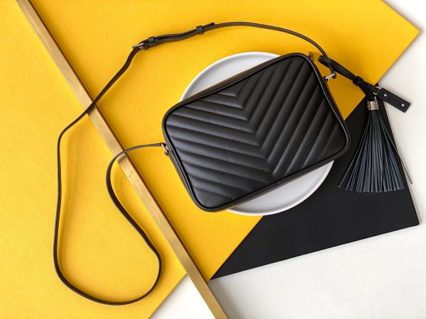 Y Lou Camera Bag In Quilted Leather