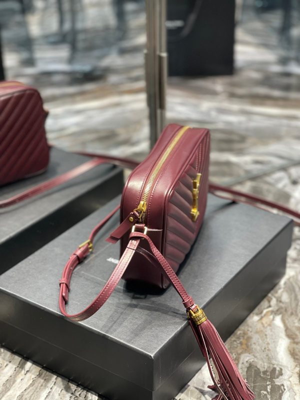 Y Lou Camera Bag In Quilted Leather