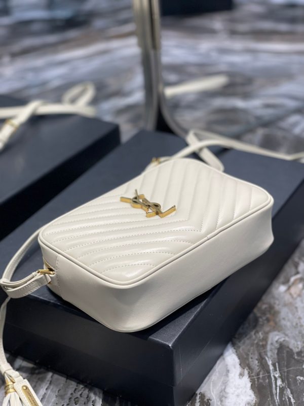 Y Lou Camera Bag In Quilted Leather