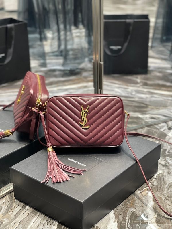 Y Lou Camera Bag In Quilted Leather