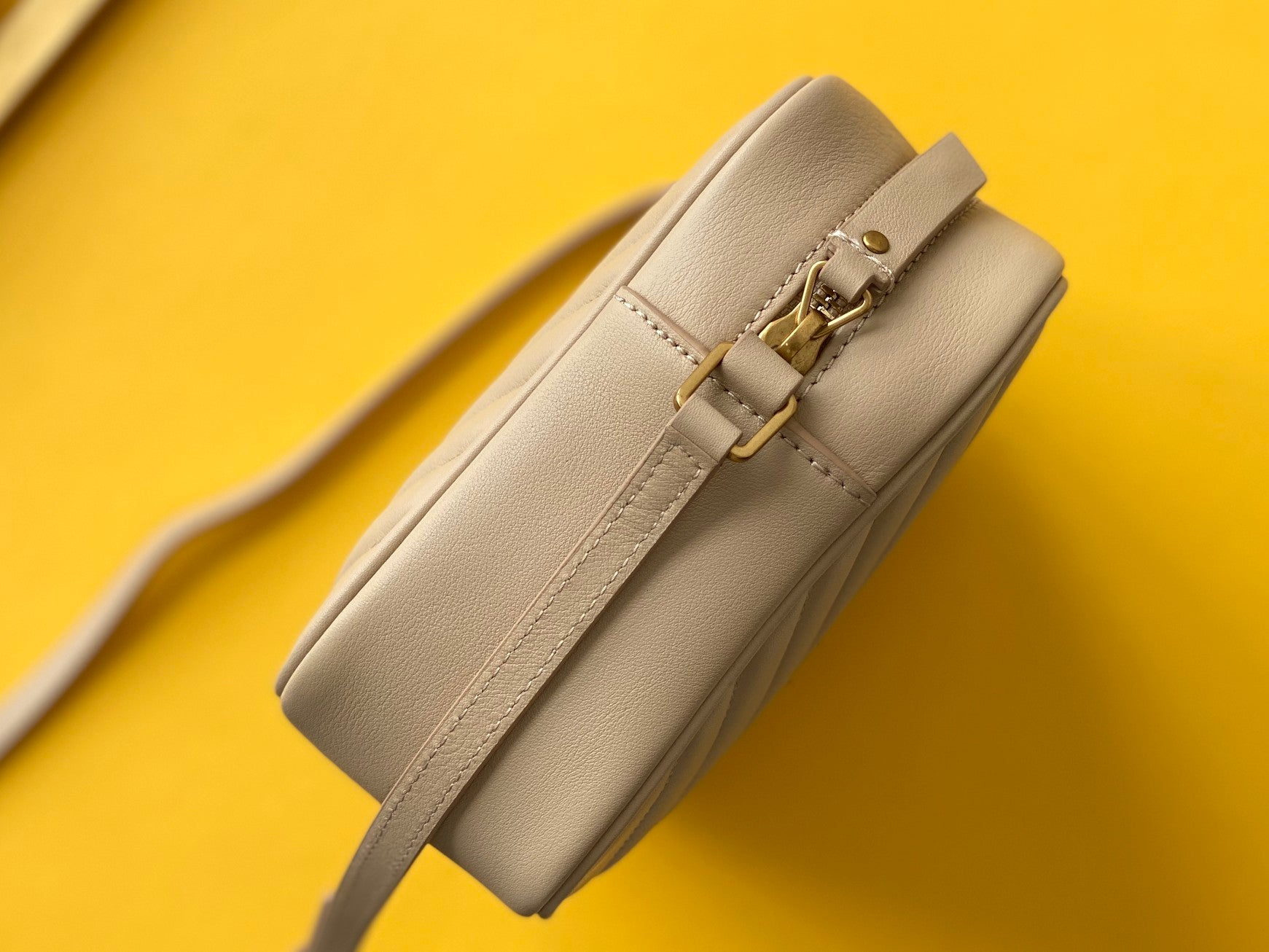 Y Lou Camera Bag In Quilted Leather - Image 16