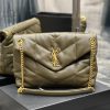 Y PUFFER MEDIUM BAG IN QUILTED LAMBSKIN