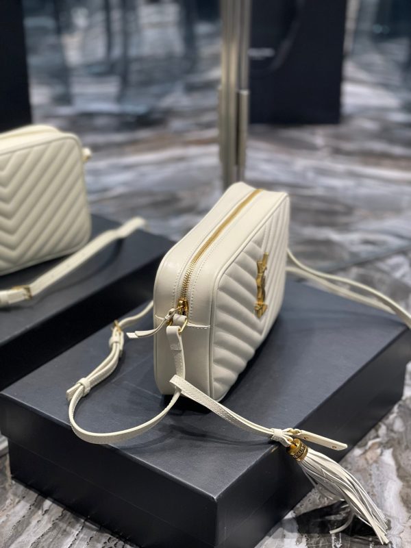 Y Lou Camera Bag In Quilted Leather