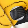 Y Lou Camera Bag In Quilted Leather