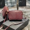 Y Lou Camera Bag In Quilted Leather