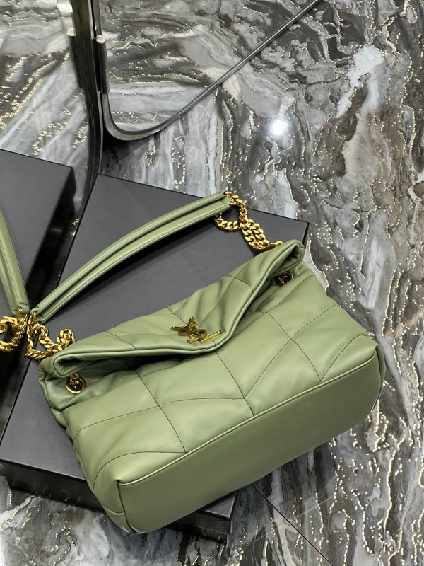 Y PUFFER MEDIUM BAG IN QUILTED LAMBSKIN