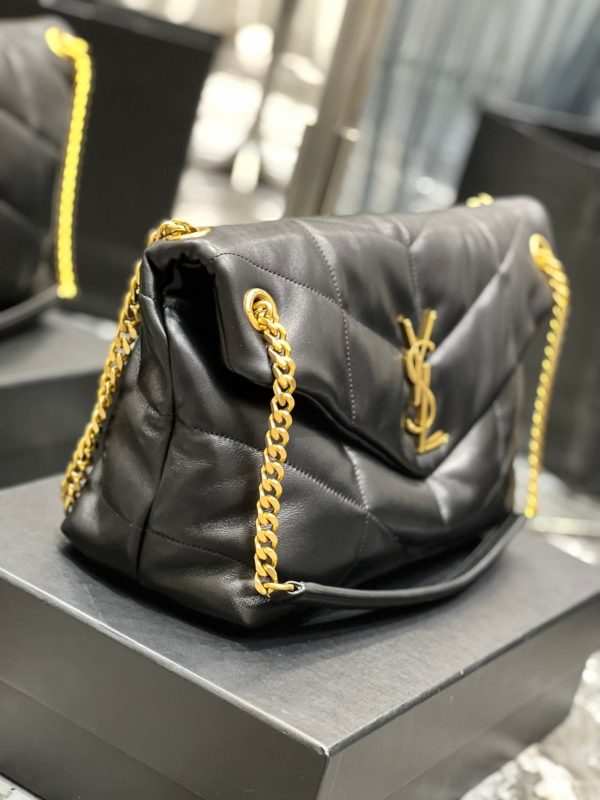 Y PUFFER MEDIUM BAG IN QUILTED LAMBSKIN