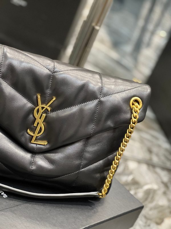 Y PUFFER MEDIUM BAG IN QUILTED LAMBSKIN