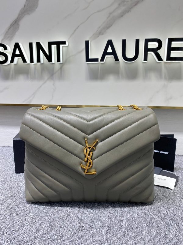Y Loulou Medium Chain Bag In Y Leather