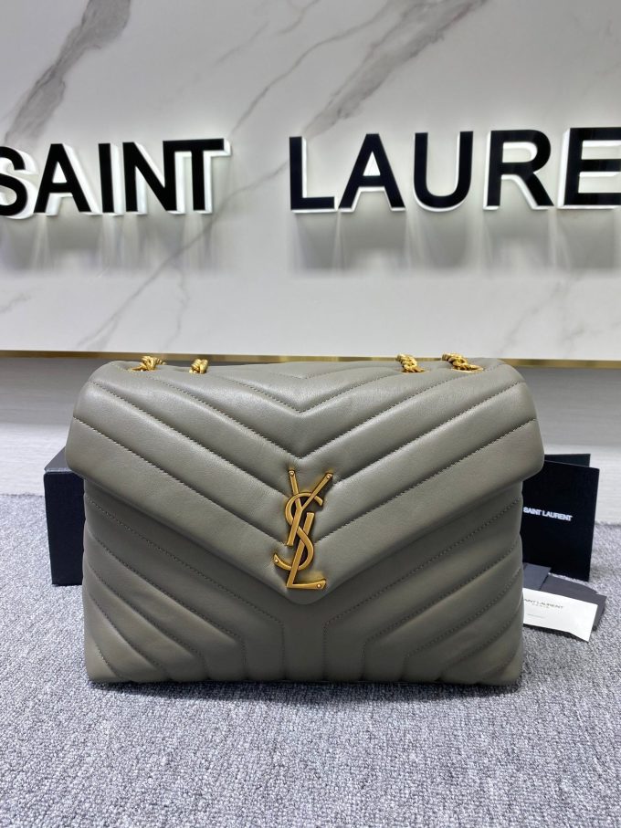 Y Loulou Medium Chain Bag In Y Leather