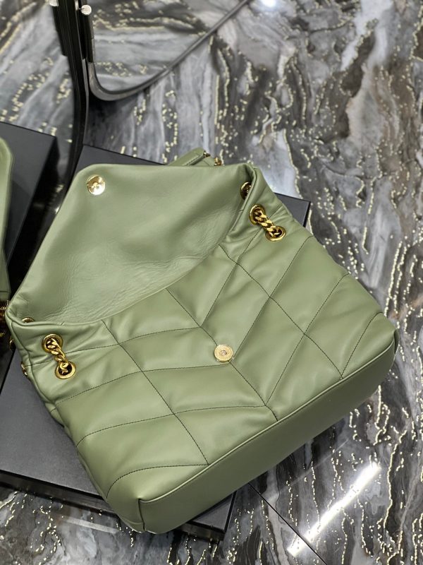 Y PUFFER MEDIUM BAG IN QUILTED LAMBSKIN