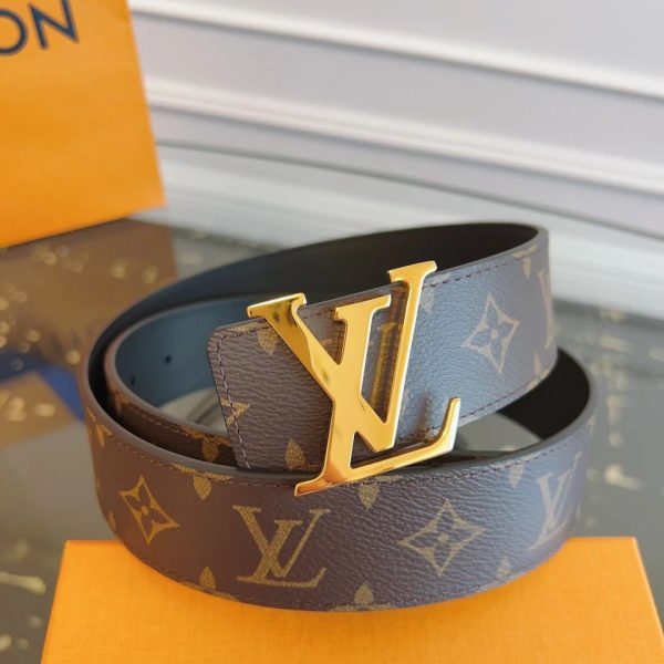 classic black letter silver buckle belt