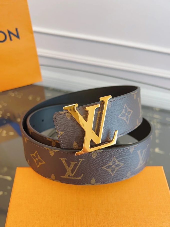 classic black letter silver buckle belt