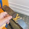 classic black letter silver buckle belt