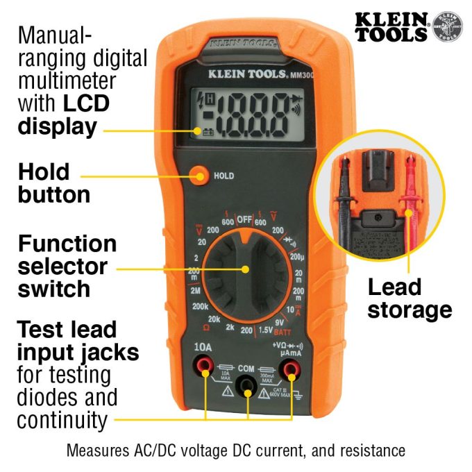 Klein Tools 69149P Test Kit with Multimeter, Non-Contact Volt Tester, Receptacle Tester - Image 14