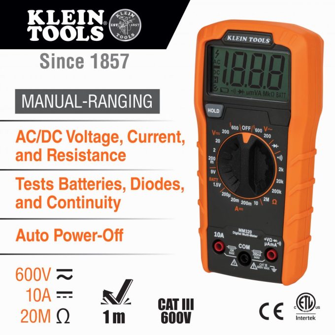 Klein Tools 69355 Digital Multimeter Premium Electrical Test Kit with Non-Contact Voltage Tester, Receptacle Tester, Test Leads - Image 9