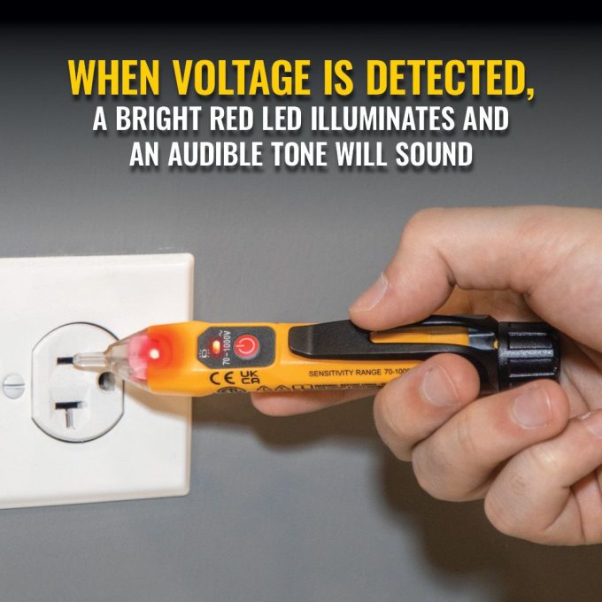 Klein Tools NCVT1XT Non-Contact Voltage Tester, 70 to 1000V AC - Image 6
