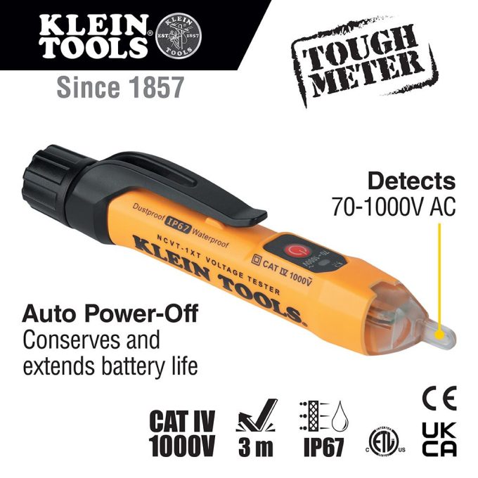 Klein Tools NCVT1XT Non-Contact Voltage Tester, 70 to 1000V AC - Image 8