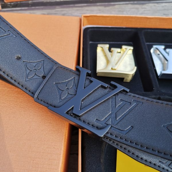 Double Buckle Embossed Men's Belt