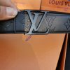 Double Buckle Embossed Men's Belt