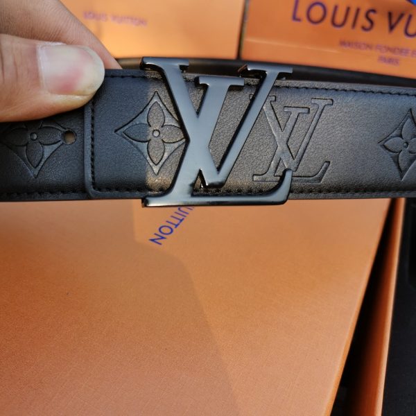 Double Buckle Embossed Men's Belt