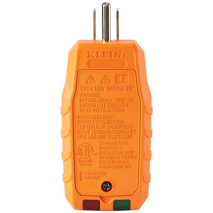 Klein Tools RT250KIT Premium Non-Contact Voltage and GFCI Receptacle Electrical Test Kit - Image 5