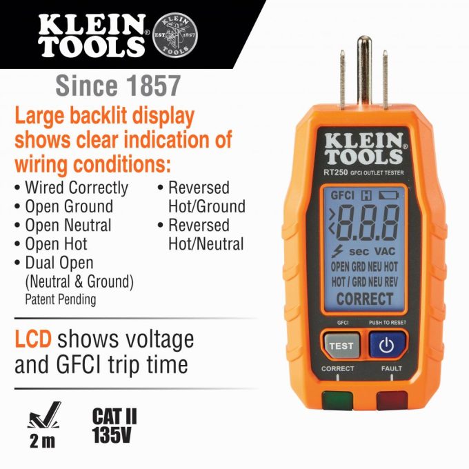 Klein Tools 69355 Digital Multimeter Premium Electrical Test Kit with Non-Contact Voltage Tester, Receptacle Tester, Test Leads - Image 5