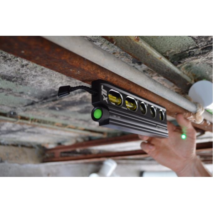 Johnson 5700-0800LZR JLX 8" Magnetic Billet Torpedo Laser Level with GreenBrite Technology - Image 7