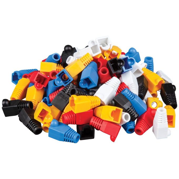 Klein Tools VDV824-650 Strain Relief Boots for RJ45 Data Plugs, CAT5e/CAT6 Cable, 100-Pack - Image 7