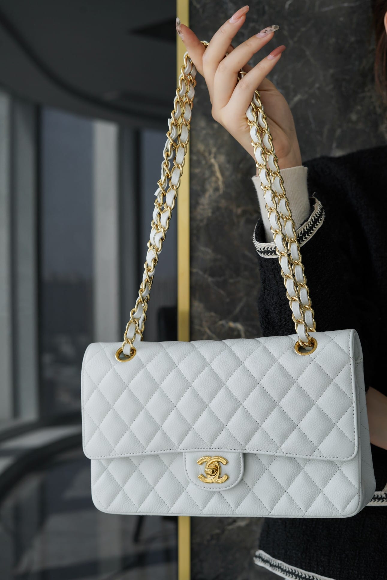 CC CF25 Classic flap bag Caviar leather - Image 8