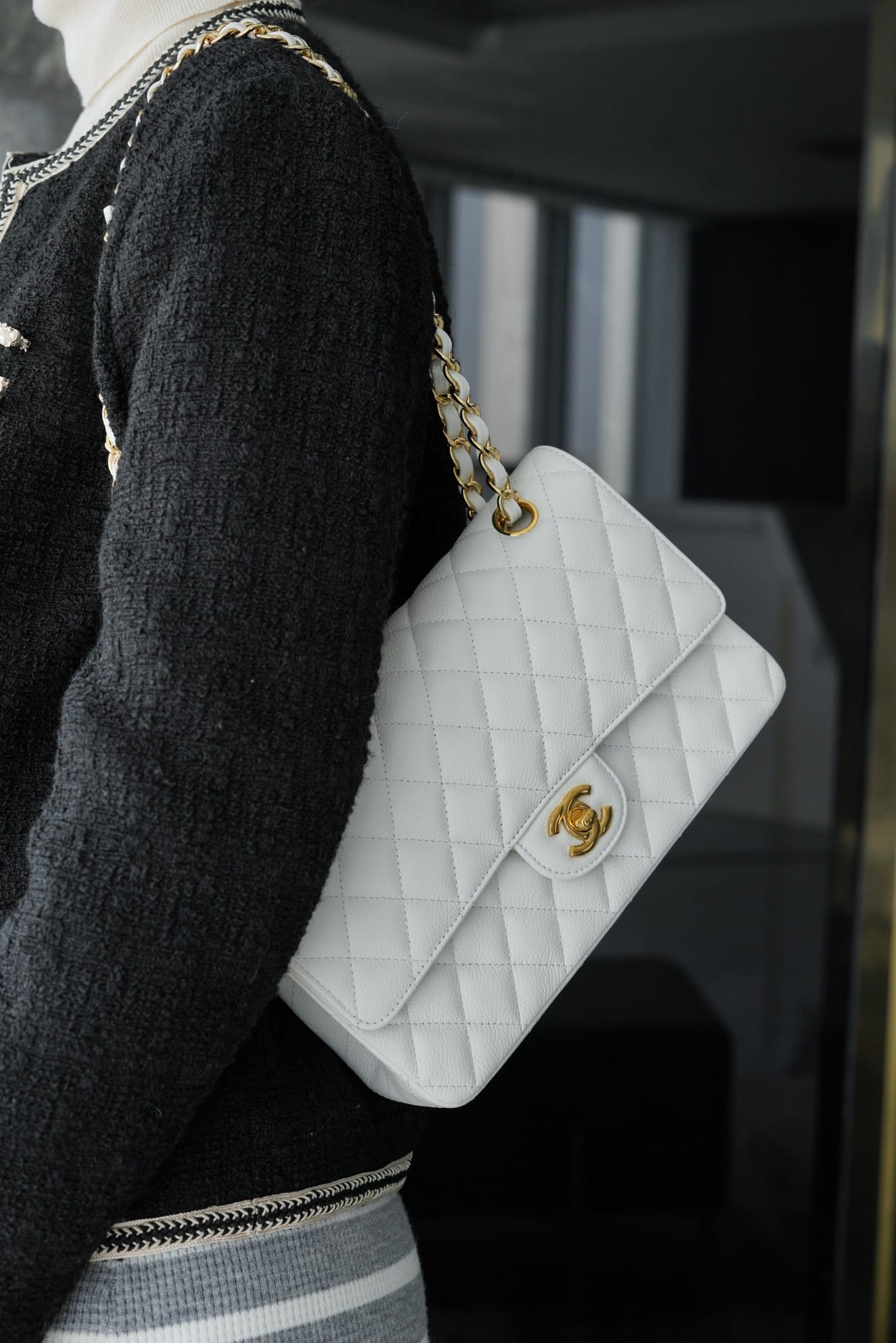 CC CF25 Classic flap bag Caviar leather - Image 9