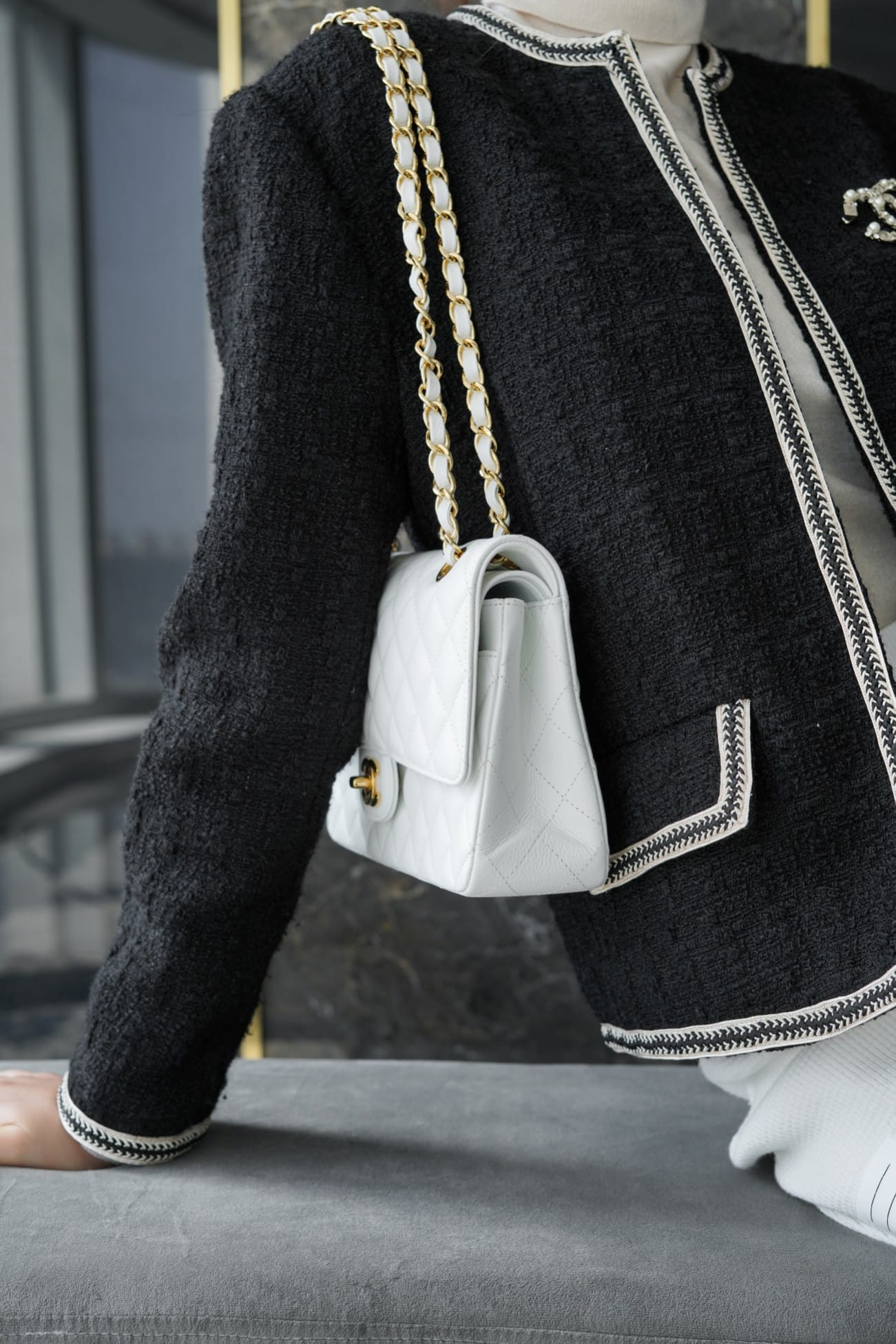 CC CF25 Classic flap bag Caviar leather - Image 16