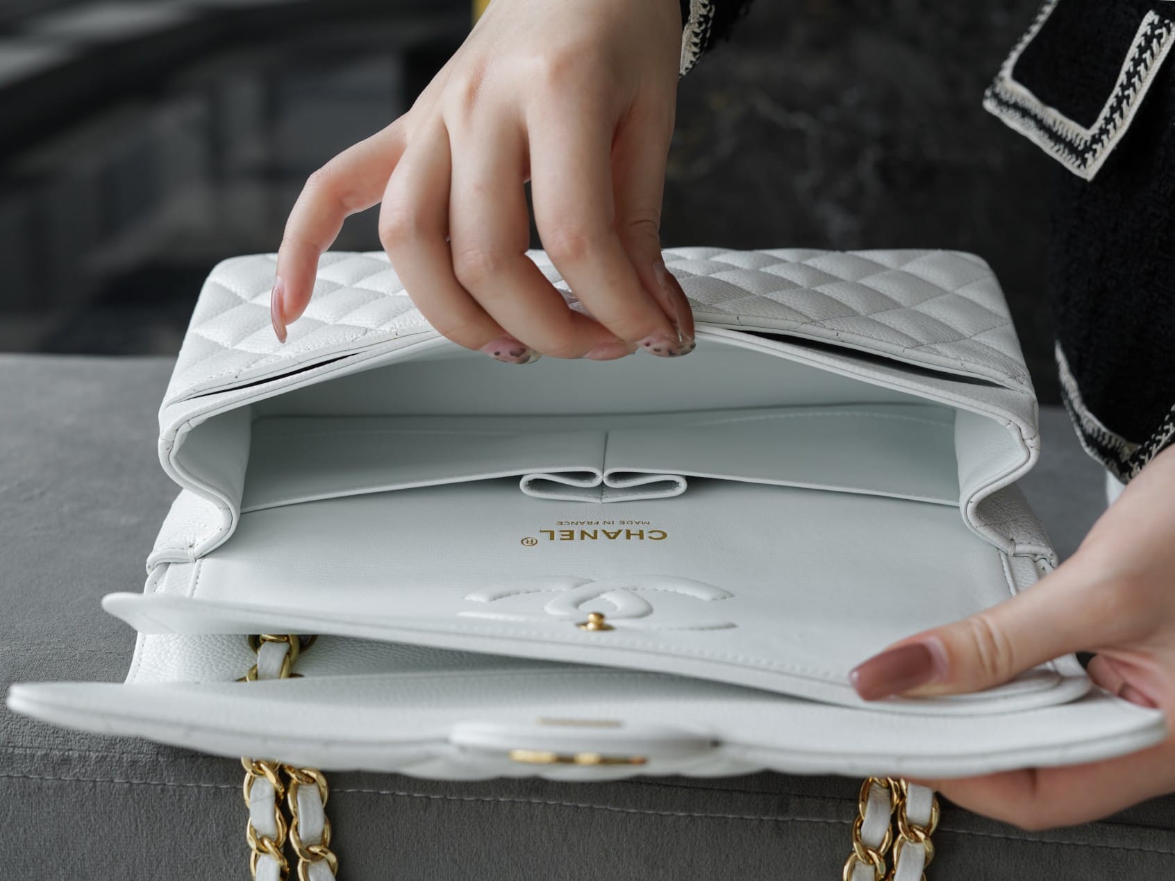 CC CF25 Classic flap bag Caviar leather - Image 6