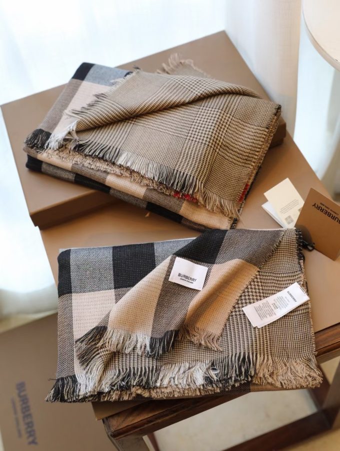 180*65Cm Fashion Autumn And Winter Premium 100% Cashmere Scarf Blanket Wj-985045 - Image 7