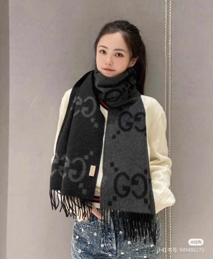 2 Color 45*200Cm Fashion Autumn And Winter Premium 100% Cashmere Scarf Blanket Wj-985046 - Image 5