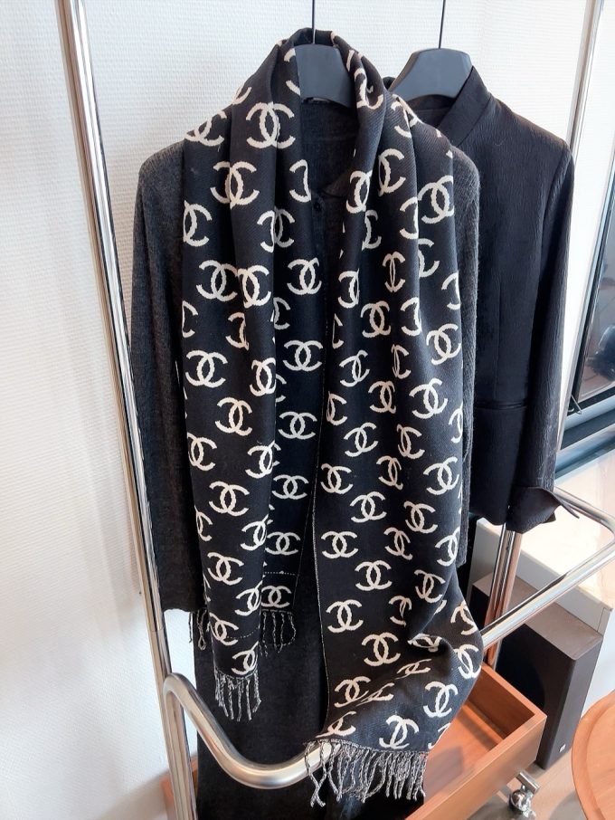 Classic Cashmere 180X45Cm Full Alphabets Embroidery Scarf Wj-985232