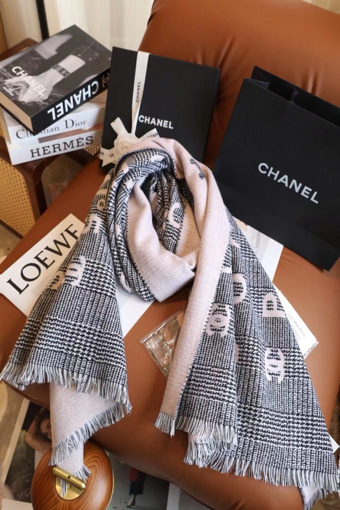 Fashion Cashmere 180X65Cm Double Sides Alphabet Knitted Scarf Wj-985225 - Image 7