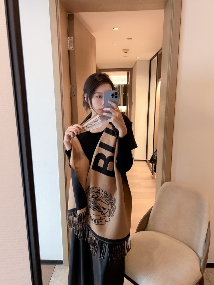 4 Color 100% Top Cashmere Material Scarf Wj-985085 - Image 5