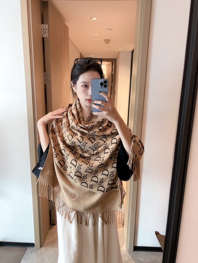 190*65Cm Fashion Double-Sided Jacquard Pattern Scarf Wj-985110 - Image 4