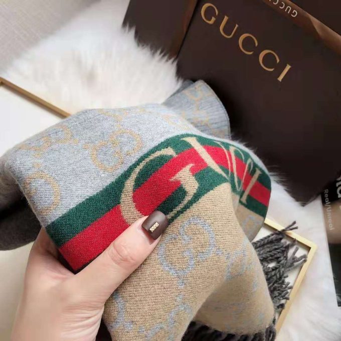 6 Color Classic Cashmere 180X65Cm Alphabets Color Gradient Scarf Wj-985170 - Image 4