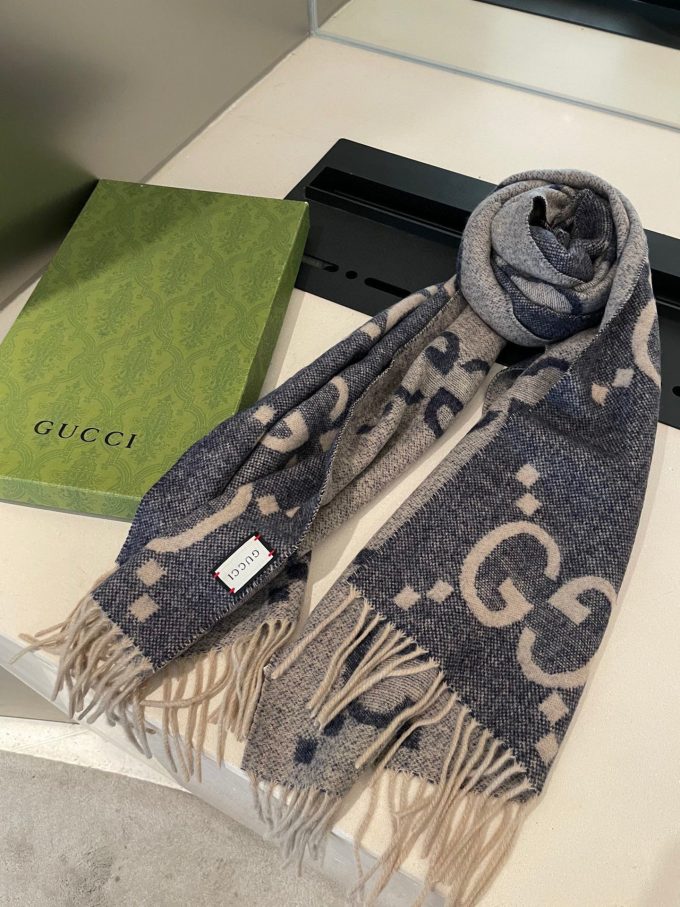 Classic Cashmere 180X65Cm Alphabets Scarf Wj-985171 - Image 2