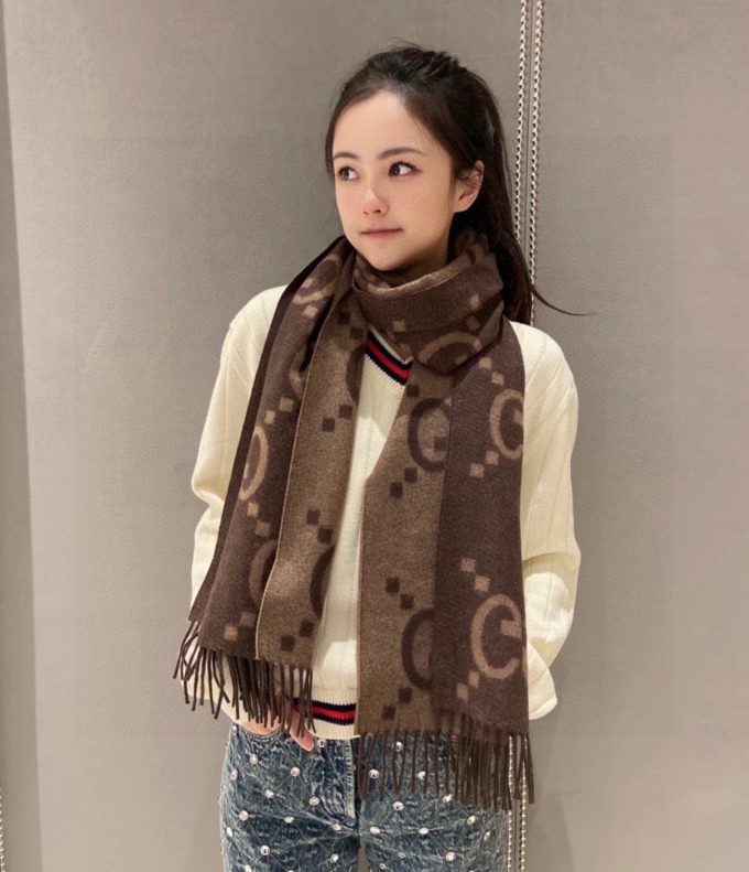 Classic Cashmere 180X65Cm Alphabets Scarf Wj-985171 - Image 4